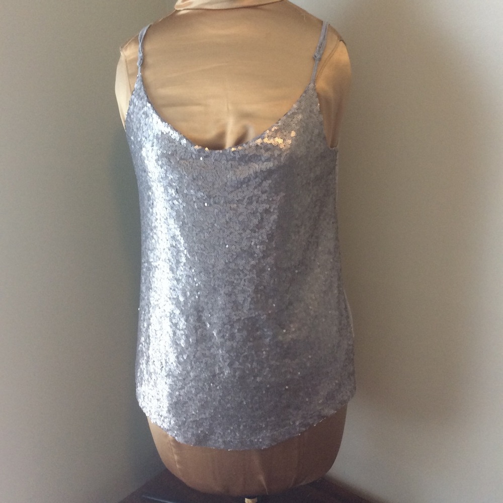 Joe Fresh Sequined Camisole Tank Top